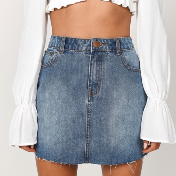 jean skirt - Picture 2 of 4